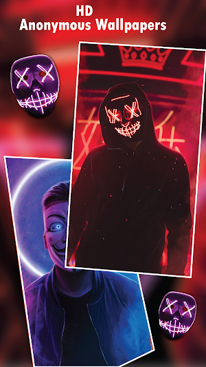 🎭 Anonymous Wallpapers 🔥👨‍💻Anons Hackers image Screenshot 1