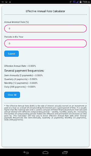 Effective Annual Rate Calculator Screenshot 3