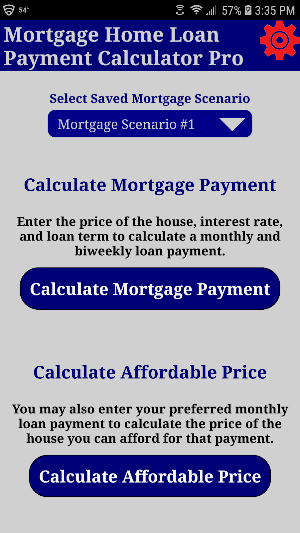 Mortgage Home Loan Payment Calculator Pro Screenshot 0
