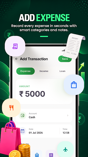Money tracker & Split Expenses Screenshot 1
