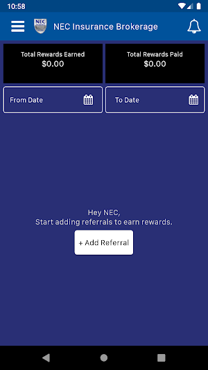 NEC Rewards Screenshot 0