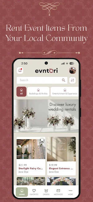 Wedding Rentals & Planning Screenshot 3