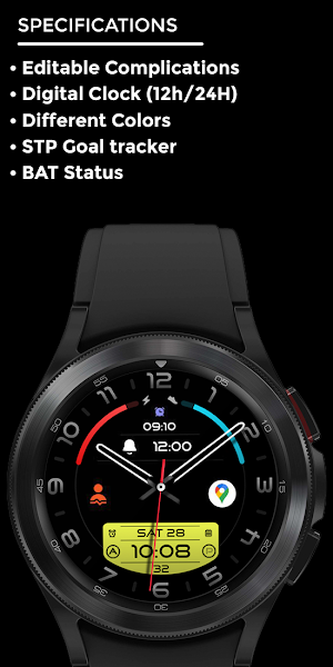 Nighty Hybrid 01 - watch face Screenshot 3