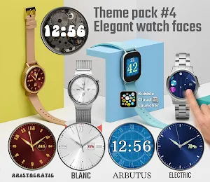 Elegant watch face pack 4 for Bubble Clouds Screenshot 0