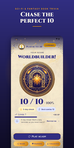 Sci-Fi & Fantasy Book Trivia Screenshot 2