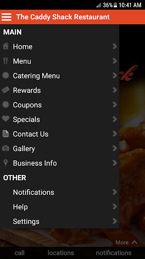 Caddy Shack Restaurant Screenshot 1
