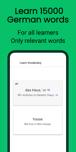 Learn German words & Grammar Screenshot 0