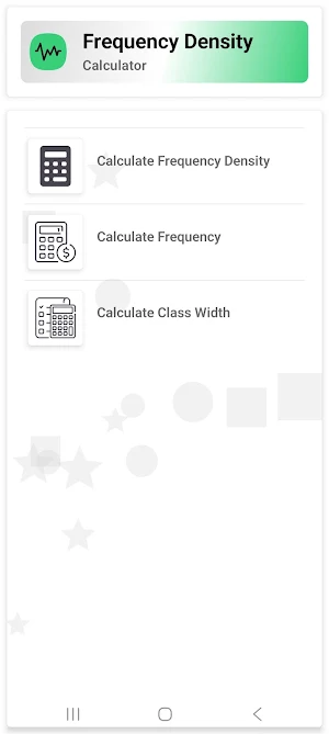 Frequency Density Calculator Screenshot 2