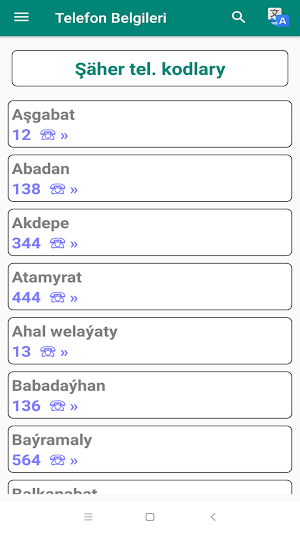 Telefon Belgileri - Телефонные Номера Screenshot 2