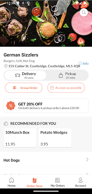German Sizzlers Coatbridge Screenshot 1