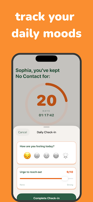 No Contact Tracker - Breakup Screenshot 1