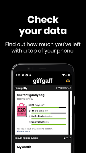 giffgaff Screenshot 3