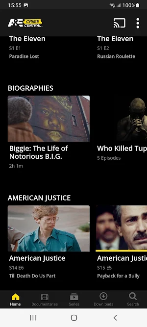 A&E Crime Central Screenshot 1