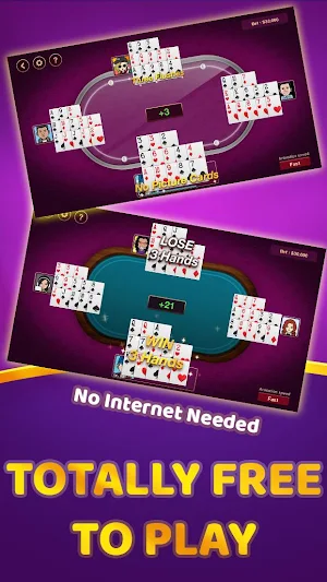 Chinese Poker Offline Screenshot 1