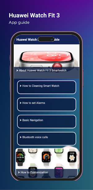 Huawei Watch Fit 3 App Guide Screenshot 0