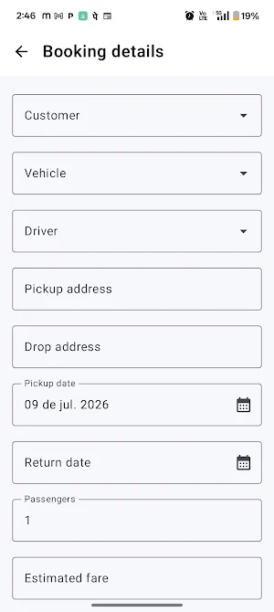 CAP Travel: Taxi Fleet Manager Screenshot 3