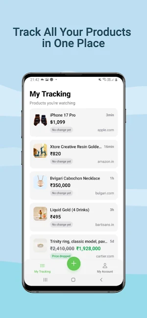 Shopping Tracker & Alerts Screenshot 0