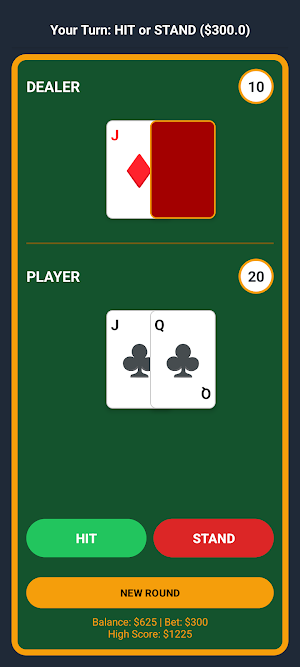 BlackJack 21 Screenshot 1
