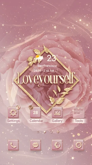 Loveyourself Blossom-Wallpaper Screenshot 0