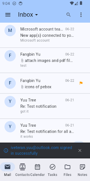 Pebox: Mail, Files & Calendar Screenshot 0