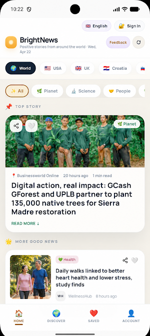 BrightNews Screenshot 1