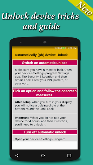 Unlock Device Tricks And Guide Screenshot 3