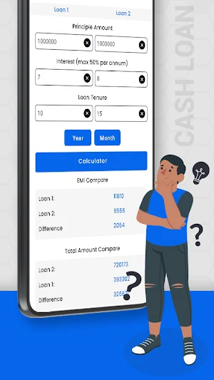 CashLoan - EMI Loan Calculator Screenshot 1