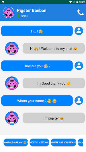 Chef Pigster Banban Fake Call Screenshot 2
