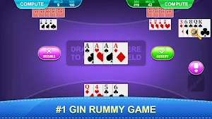 Rummy 2021 - Free Gin Rummy Offline Card Game Screenshot 2