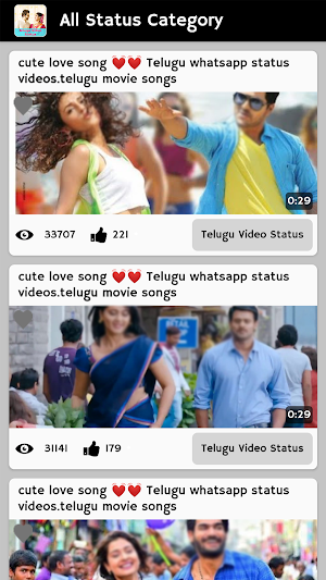 Telugu Video Status Screenshot 1