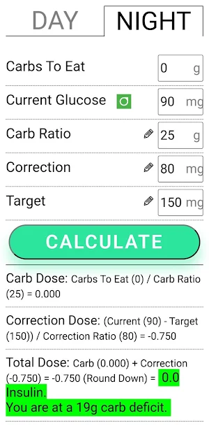 Insulin Calc Screenshot 1
