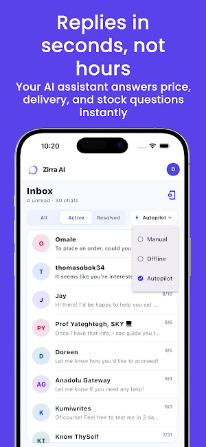 Zirra for Business Screenshot 1