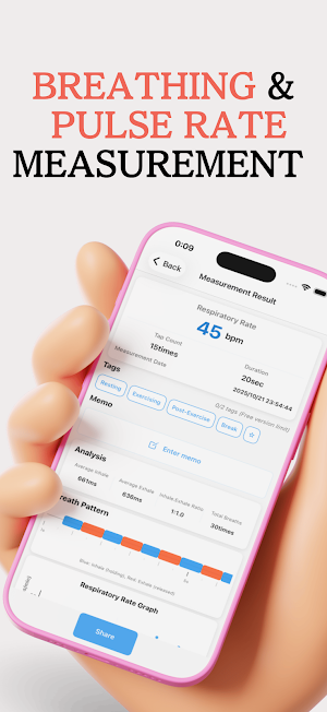 VitalTap - Respiration Pulse Screenshot 2