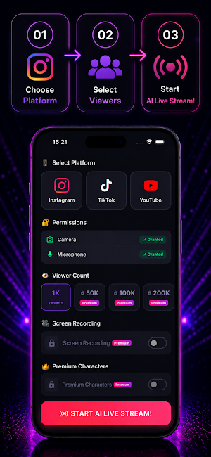 FameLive AI Live Stream Screenshot 1