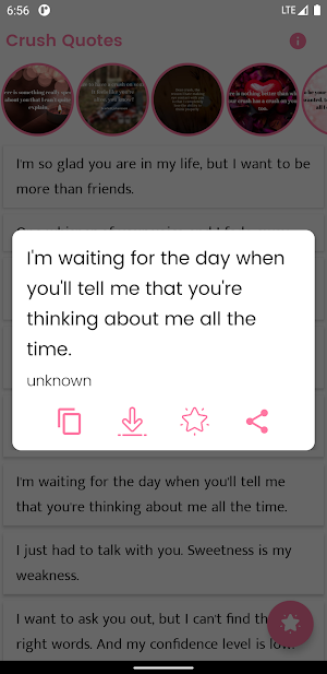 Crush Quotes and Sayings Screenshot 1