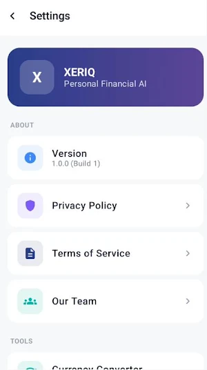 XERIQ Screenshot 1
