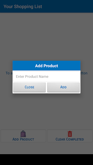 Shopping List Screenshot 1
