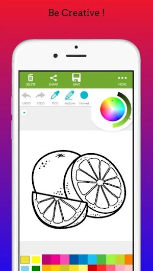 Fruits and Veggies Coloring Book 2020 Screenshot 0
