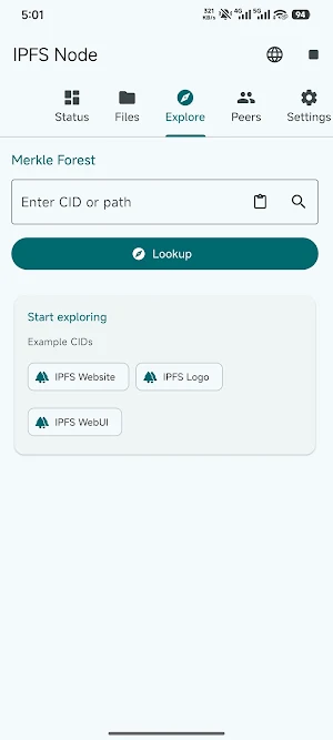 IPFS Node - IPFS mobile App Screenshot 3