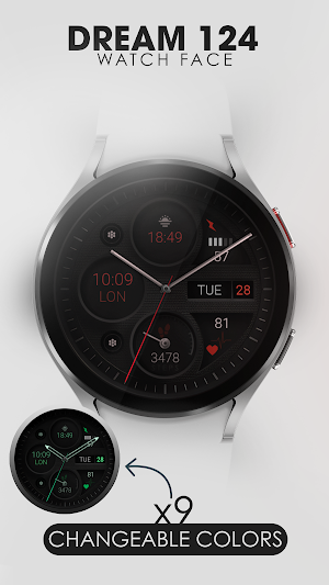 Dream 124 analog watch face Screenshot 2