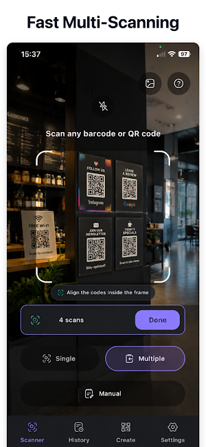 QrX: QR Code & Barcode Scan Screenshot 3