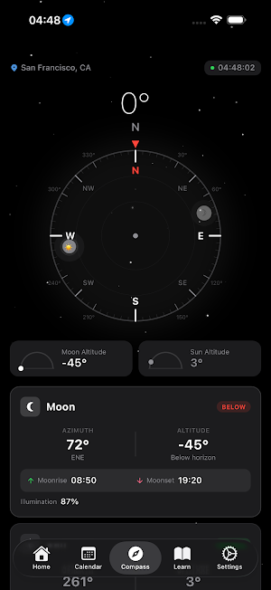 Moon Phase+ & Lunar Calendar Screenshot 3