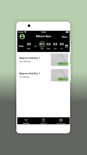 3Score Gym Screenshot 1