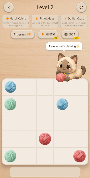 MeowYarn - Connect Line Puzzle Screenshot 1