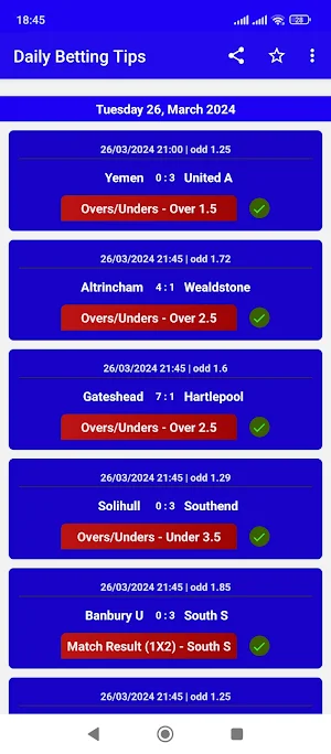 Daily Betting Tips Screenshot 2