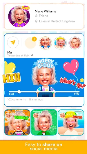 Greeting cards with messages Screenshot 2