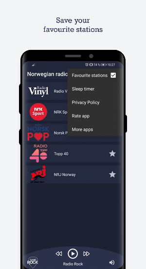 Norwegian radio stations Screenshot 2