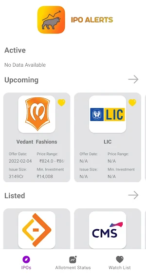 IPO Alerts Allotments, Details Screenshot 0