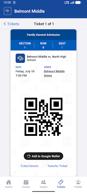 Belmont Middle Athletics Screenshot 2