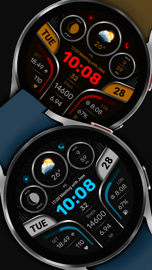 WFP 312 Modern watch face Screenshot 2